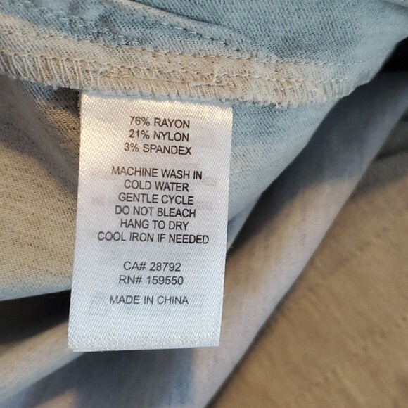 NWOT CAROLINA BELLE MONTREAL SIZE 10 VARIEGATED GRAY STRETCH PANTS - Picture 6 of 8